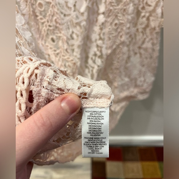 Baby Pink Lace Blouse - Picture 9 of 9